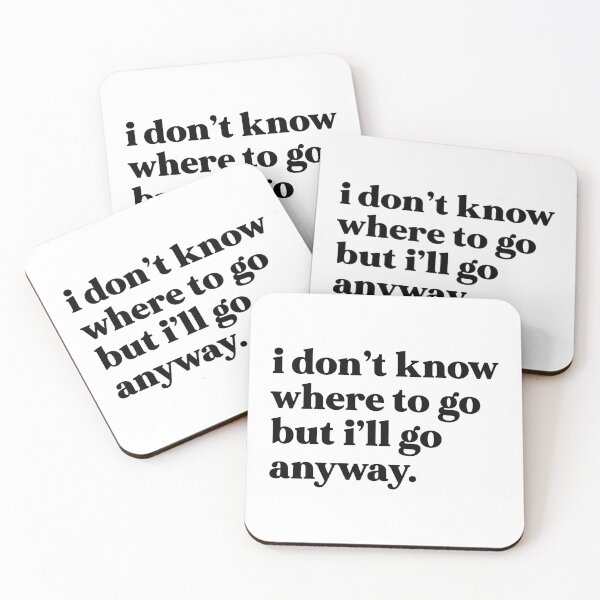 Item preview, I don’t know where to go but I’ll go anyway designed and sold by weirdly weird.