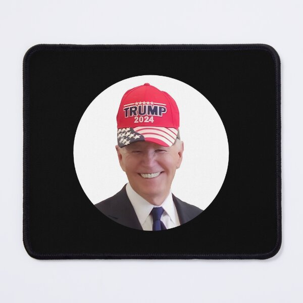 Item preview, Biden Wears Trump Hat MAGA Election Bipartisan Political Humor designed and sold by w1ckerman.