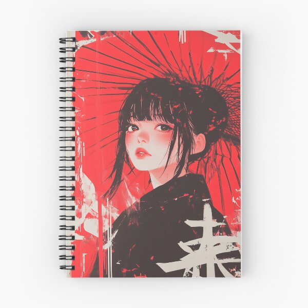 Item preview, Modern Geisha in Crimson - Japanese Pop Art Portrait designed and sold by Torii Studio.
