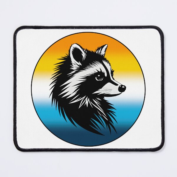 Item preview, Adorable Raccoon with AroAce Pride Flag Colored Background, AroAce Flag Design  designed and sold by Travelslightly.