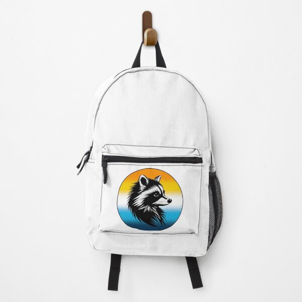 Item preview, Adorable Raccoon with AroAce Pride Flag Colored Background, AroAce Flag Design designed and sold by Travelslightly.
