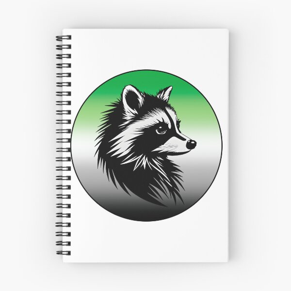 Item preview, Adorable Raccoon with Aromantic Pride Flag Colored Background, Aromantic Flag Design  designed and sold by Travelslightly.