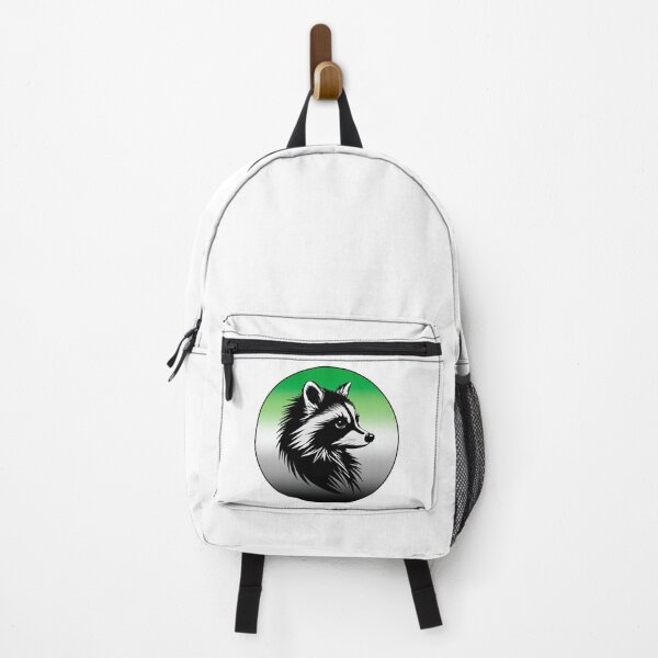 Item preview, Adorable Raccoon with Aromantic Pride Flag Colored Background, Aromantic Flag Design designed and sold by Travelslightly.