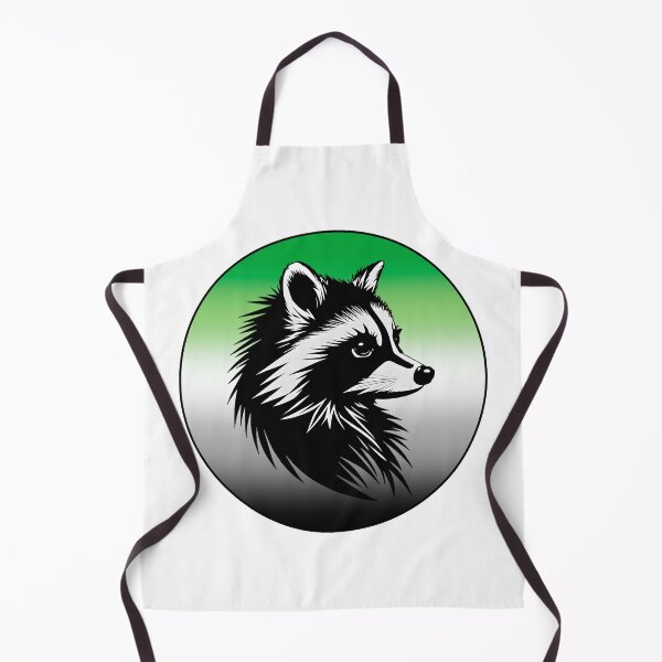 Item preview, Adorable Raccoon with Aromantic Pride Flag Colored Background, Aromantic Flag Design  designed and sold by Travelslightly.