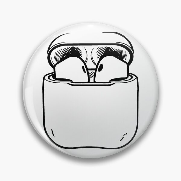Item preview, Small Headphones in Case Line Drawing designed and sold by GeoSketchWear.