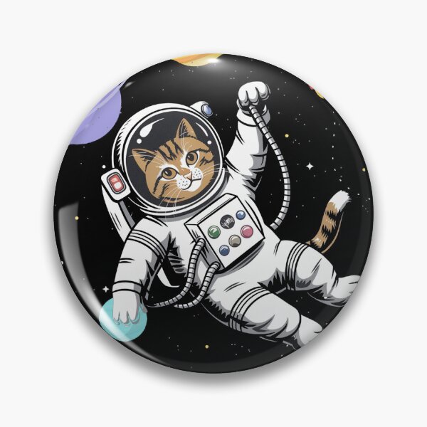 Item preview, Funny Astronaut Cat Graphic T-Shirt designed and sold by ShopZen ⭐⭐⭐⭐⭐.