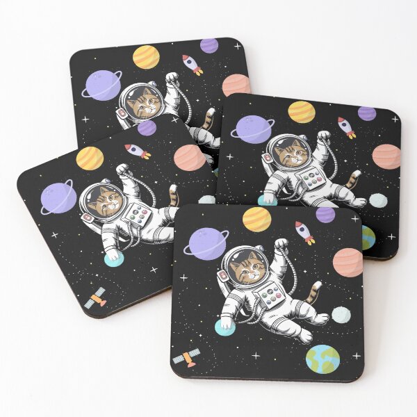 Item preview, Funny Astronaut Cat Graphic T-Shirt designed and sold by ShopZen ⭐⭐⭐⭐⭐.