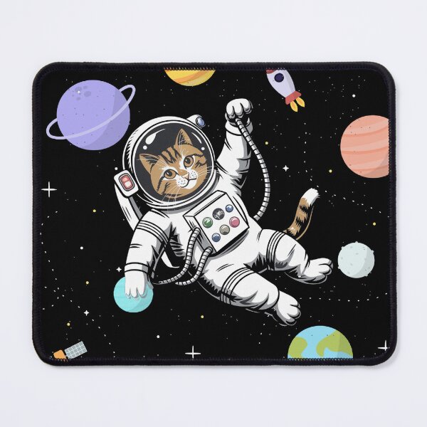 Item preview, Funny Astronaut Cat Graphic T-Shirt designed and sold by ShopZen ⭐⭐⭐⭐⭐.