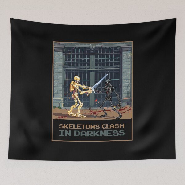 Item preview, Skeletons Clash In Darkness designed and sold by MagicAxe.