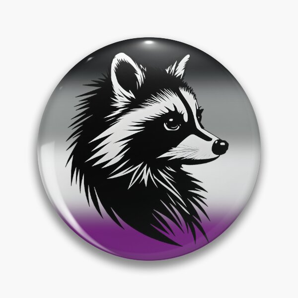 Item preview, Adorable Raccoon with Asexual Pride Flag Colored Background, Ace Flag Design  designed and sold by Travelslightly.