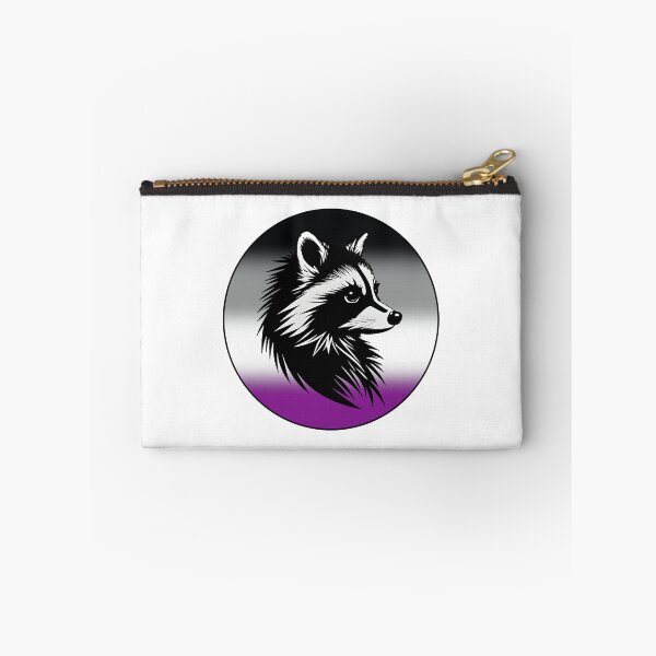 Item preview, Adorable Raccoon with Asexual Pride Flag Colored Background, Ace Flag Design  designed and sold by Travelslightly.