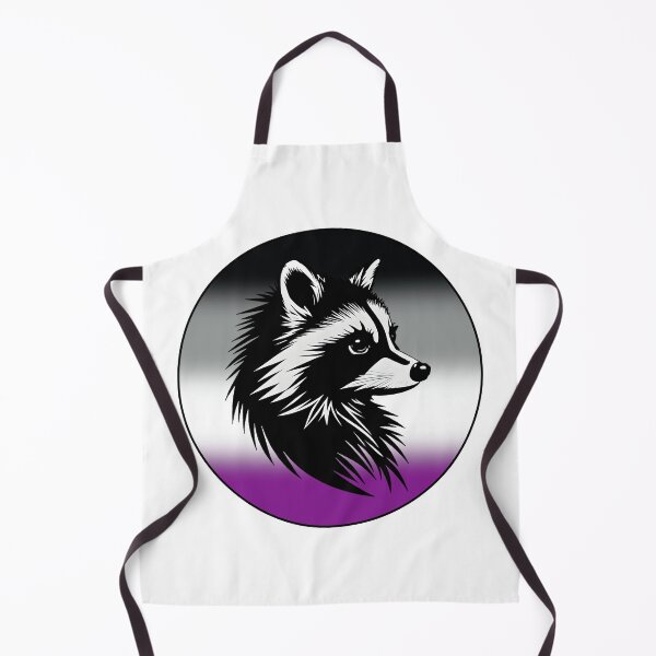 Item preview, Adorable Raccoon with Asexual Pride Flag Colored Background, Ace Flag Design designed and sold by Travelslightly.
