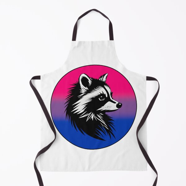 Item preview, Adorable Raccoon with Bisexual Pride Flag Colored Background, Bi Flag Design  designed and sold by Travelslightly.