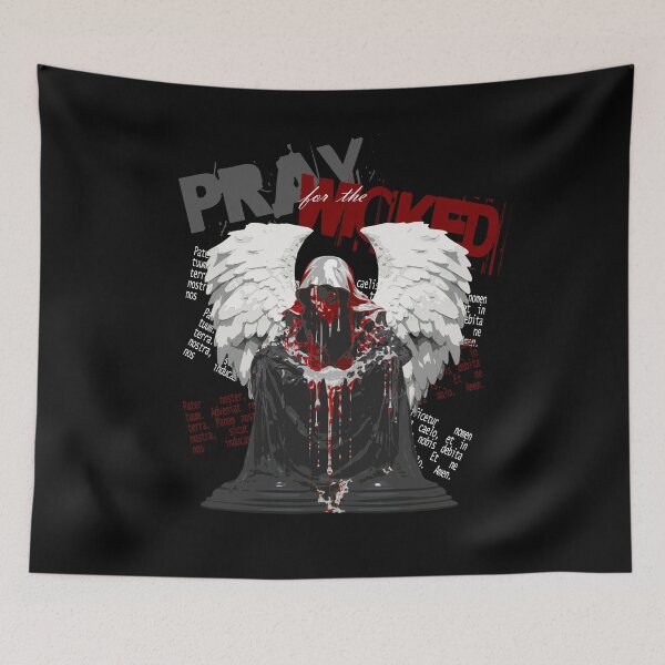 Item preview, Pray for the wicked designed and sold by GrimWorldMerch.