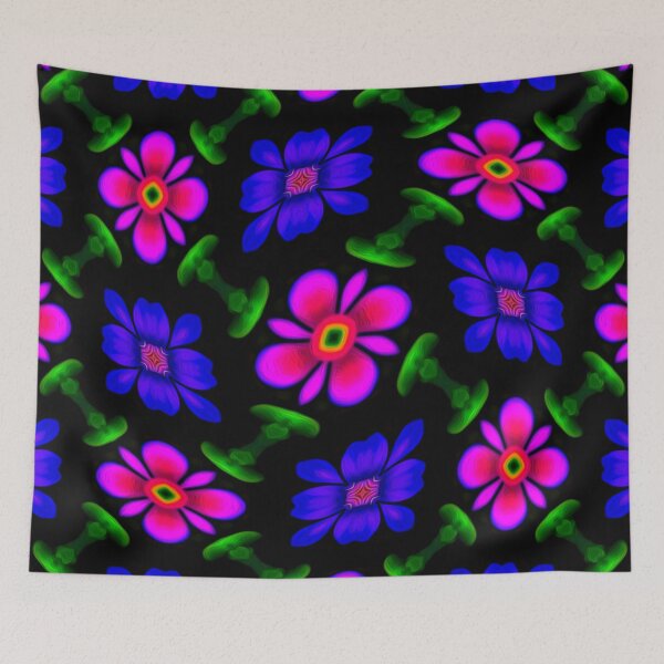Item preview, Lovely Pink Flowers Pattern designed and sold by Patternflower.