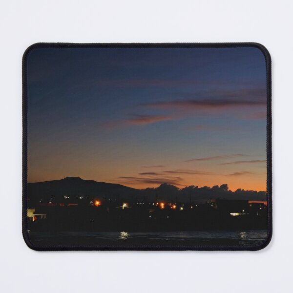 Item preview, Sunset scenery of Jeju Kimnyeong Beach with Mt. Halla in the distance, east of Jeju, Korea. designed and sold by human8891.