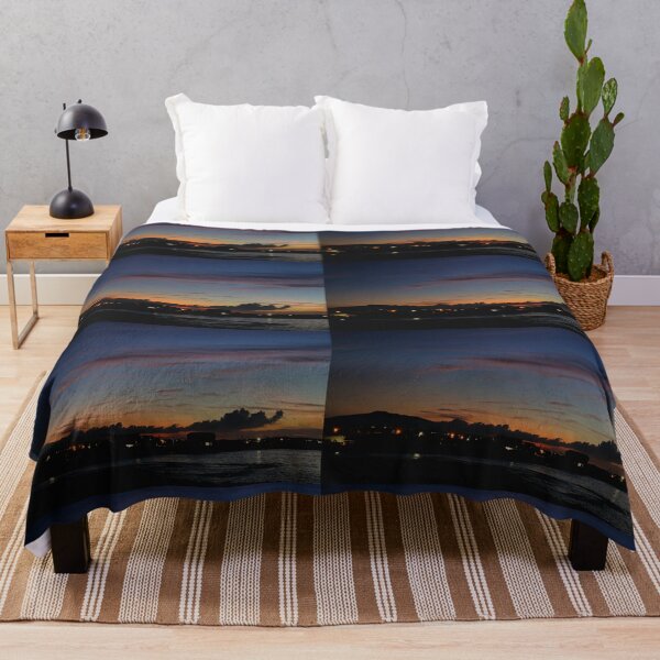 Item preview, Sunset scenery of Jeju Kimnyeong Beach with Mt. Halla in the distance, east of Jeju, Korea. designed and sold by human8891.