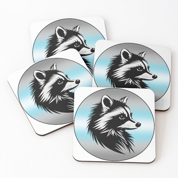 Item preview, Adorable Raccoon with Demiboy Pride Flag Colored Background, Demiboy Flag Design  designed and sold by Travelslightly.