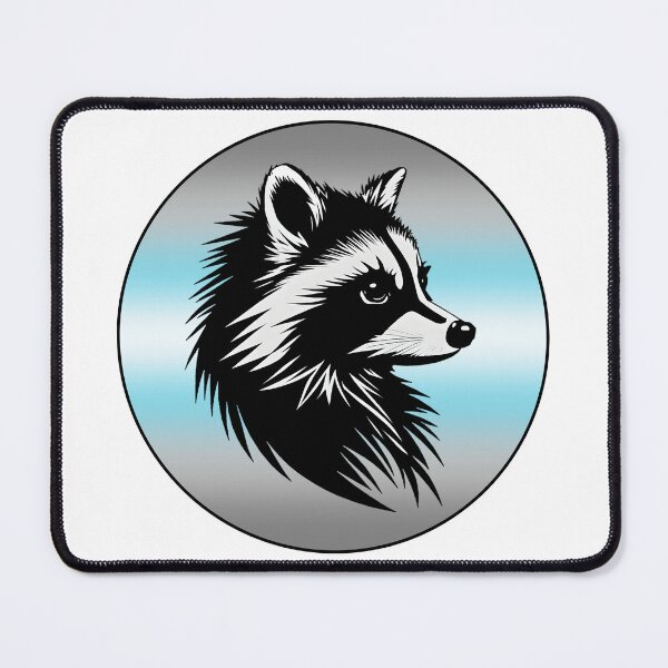 Item preview, Adorable Raccoon with Demiboy Pride Flag Colored Background, Demiboy Flag Design designed and sold by Travelslightly.