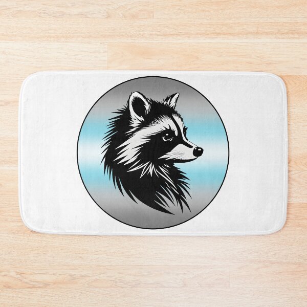 Item preview, Adorable Raccoon with Demiboy Pride Flag Colored Background, Demiboy Flag Design  designed and sold by Travelslightly.