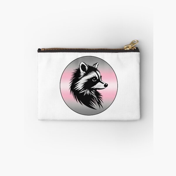 Item preview, Adorable Raccoon with Demigirl Pride Flag Colored Background, Demigirl Flag Design  designed and sold by Travelslightly.