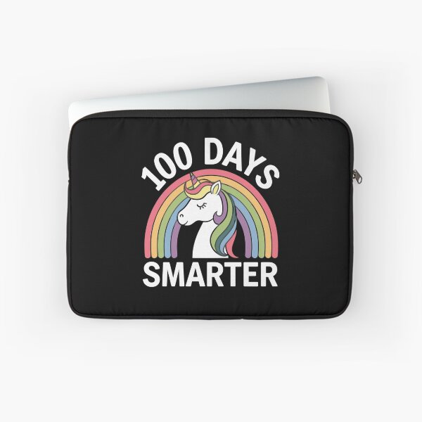 Item preview, 100 Days Smarter Unicorn Rainbow School Milestone designed and sold by Hananiah Merch.