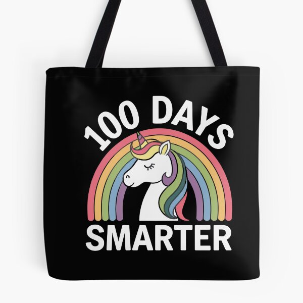 Item preview, 100 Days Smarter Unicorn Rainbow School Milestone designed and sold by Hananiah Merch.
