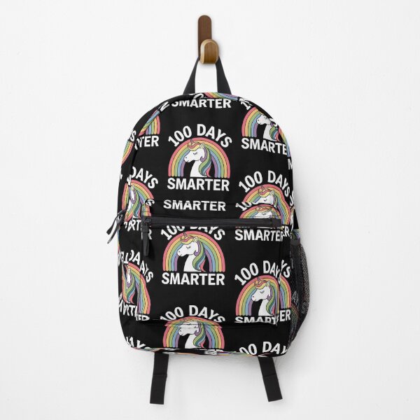 Item preview, 100 Days Smarter Unicorn Rainbow School Milestone designed and sold by Hananiah Merch.