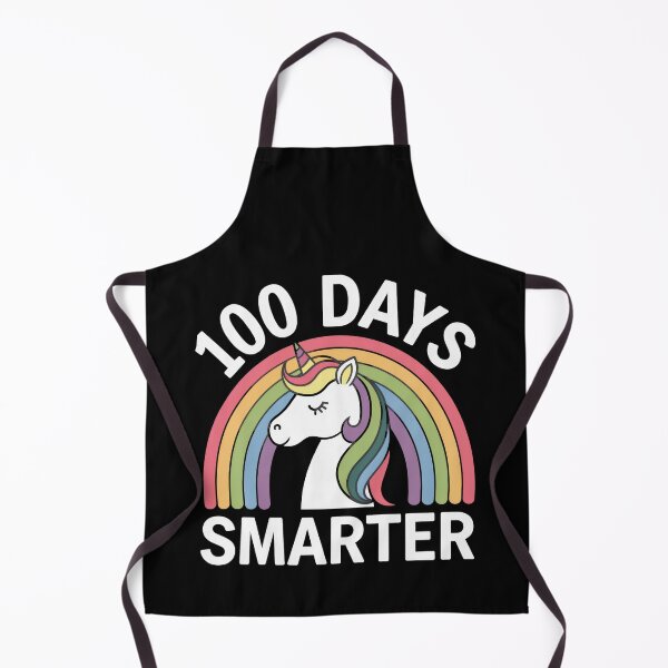 Item preview, 100 Days Smarter Unicorn Rainbow School Milestone designed and sold by Hananiah Merch.