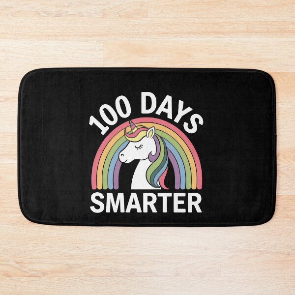 Item preview, 100 Days Smarter Unicorn Rainbow School Milestone designed and sold by Hananiah Merch.