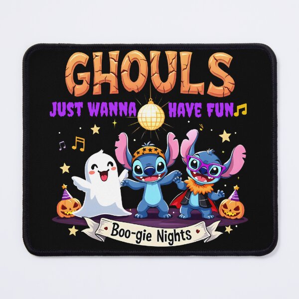 Item preview, Halloween Stitch and Kawaii Ghost: Ghouls Just Wanna Have Fun - Halloween Funny designed and sold by TheInkyOwl-TIO.