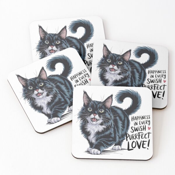 Item preview, Playful Cat Twirling Its Tail with Joy designed and sold by Petpixy.