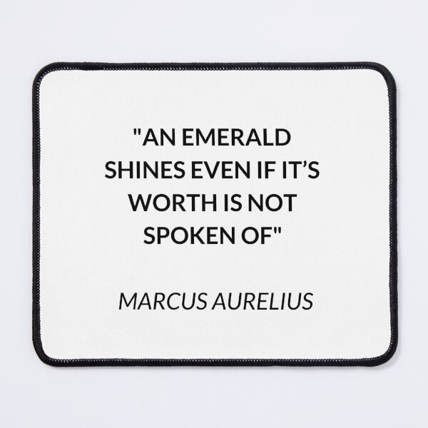 Item preview, AN EMERALD SHINES - STOIC QUOTE designed and sold by Inspirationmotivation.