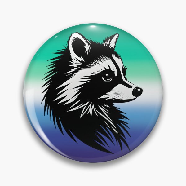 Item preview, Adorable Raccoon with Gay MLM Pride Flag Colored Background, MLM Flag Design  designed and sold by Travelslightly.