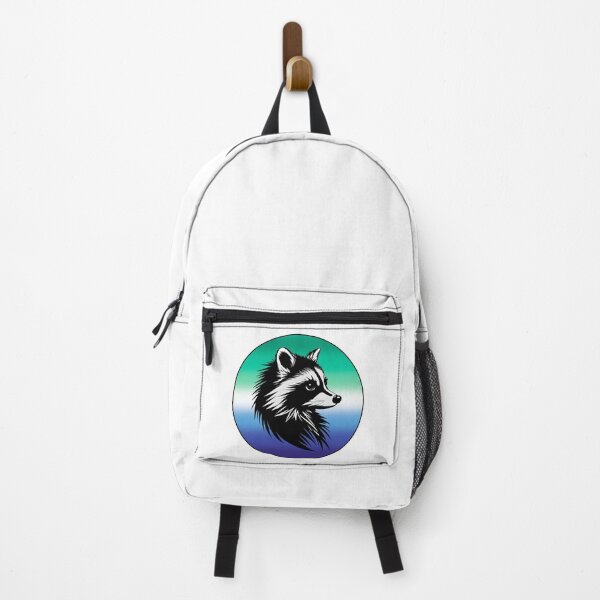 Item preview, Adorable Raccoon with Gay MLM Pride Flag Colored Background, MLM Flag Design designed and sold by Travelslightly.
