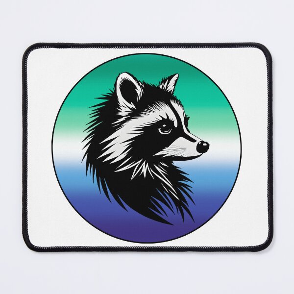 Item preview, Adorable Raccoon with Gay MLM Pride Flag Colored Background, MLM Flag Design  designed and sold by Travelslightly.