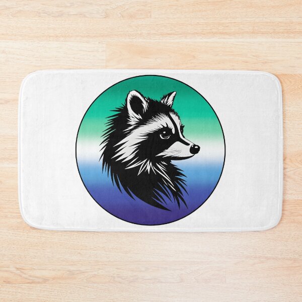Item preview, Adorable Raccoon with Gay MLM Pride Flag Colored Background, MLM Flag Design  designed and sold by Travelslightly.