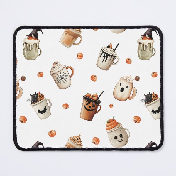 Item preview, Halloween Drinks with Pumpkins, Halloween pattern designed and sold by natalidesign.