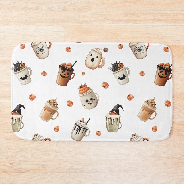 Item preview, Halloween Drinks with Pumpkins, Halloween pattern designed and sold by natalidesign.