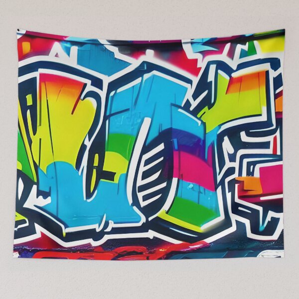 Item preview, Street Art Meets Abstract Design In Vibrant Digital Fusion | 315 designed and sold by City Graffix Design Co..