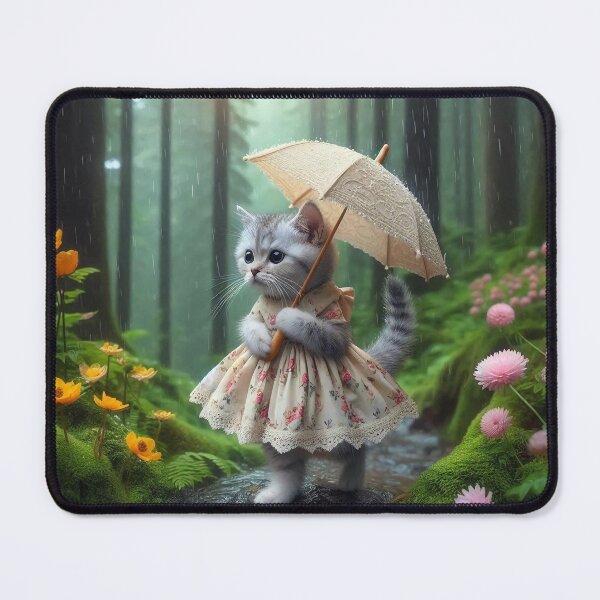 Item preview, The Cat Girl Walking in the Forest森林中散步的貓女孩 designed and sold by BoBo686868.