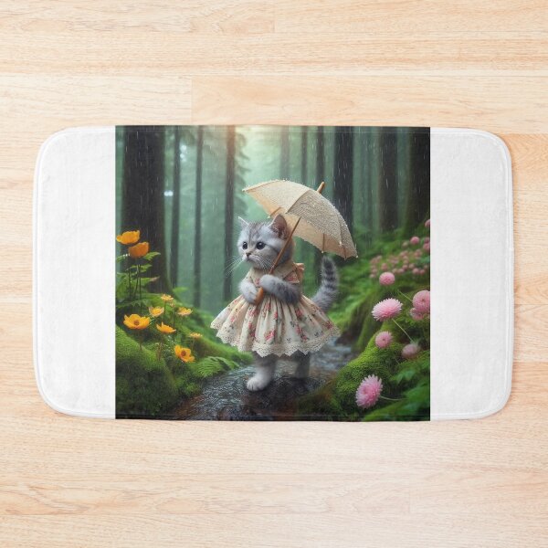 Item preview, The Cat Girl Walking in the Forest森林中散步的貓女孩 designed and sold by BoBo686868.
