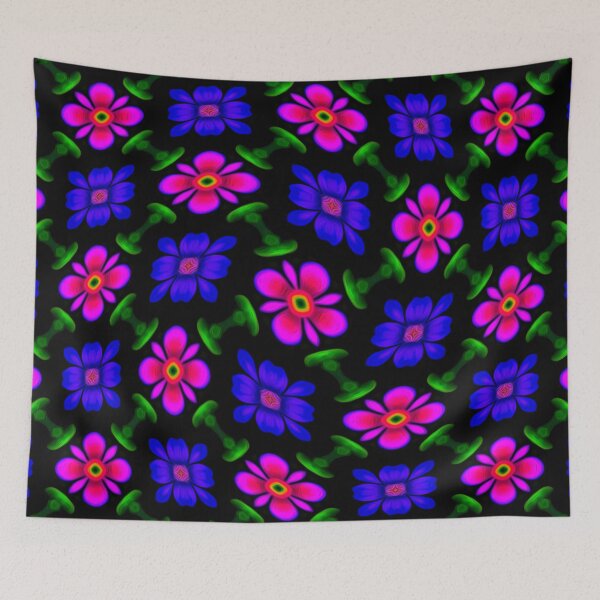 Item preview, Lovely Pink Flowers Pattern designed and sold by Patternflower.