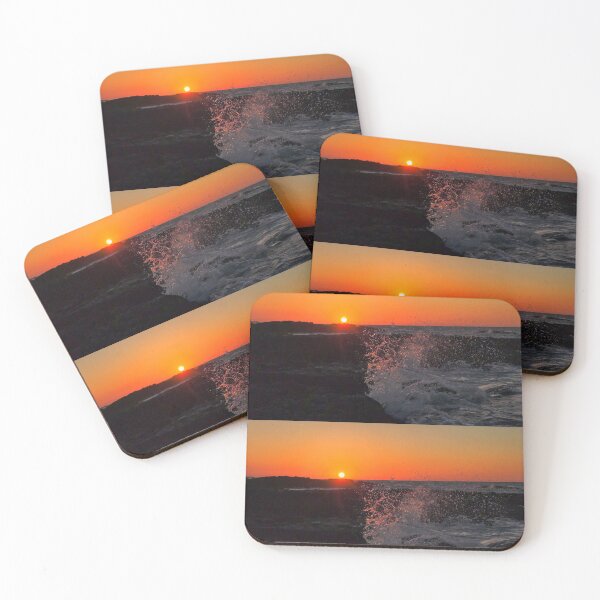 Item preview, Sunset scene of Mokji Island submerged in the Jeju sea, east of Jeju, Korea. designed and sold by human8891.
