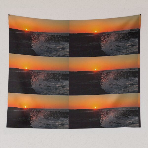 Item preview, Sunset scene of Mokji Island submerged in the Jeju sea, east of Jeju, Korea. designed and sold by human8891.