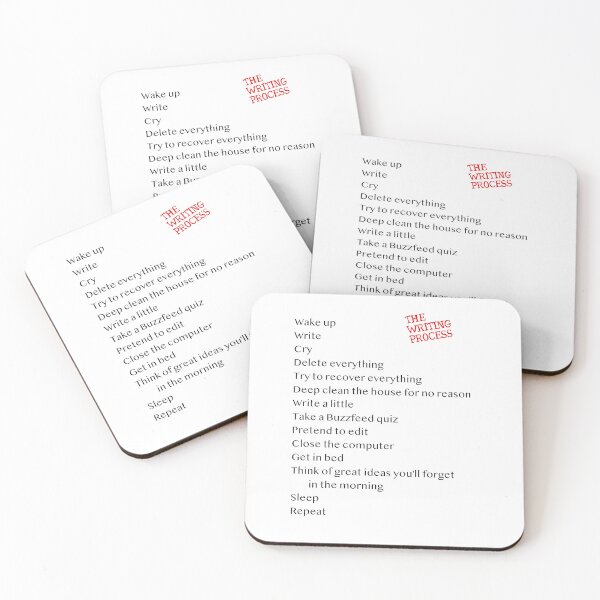 Item preview, The Writing Process (Humorous) designed and sold by GreenTiger.
