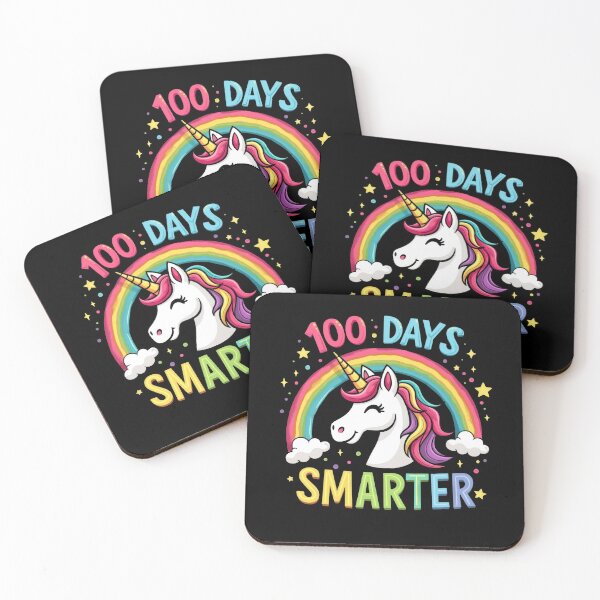 Item preview, 100 Days Smarter Unicorn Colorful School Milestone designed and sold by Hananiah Merch.