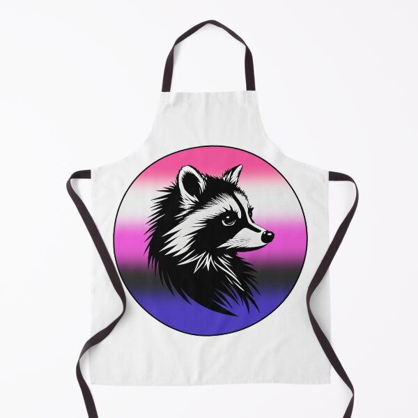 Item preview, Adorable Raccoon with Genderfluid Pride Flag Colored Background, Genderfluid Flag Design designed and sold by Travelslightly.
