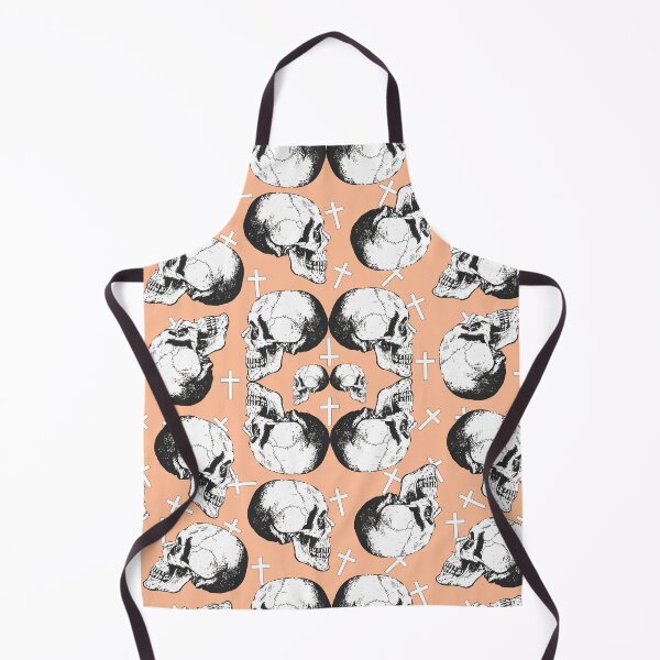 Item preview, Skulls N Crosses On Peach Fuzz designed and sold by Haunted Moon.