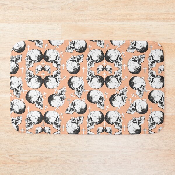 Item preview, Skulls N Crosses On Peach Fuzz  designed and sold by Haunted Moon.